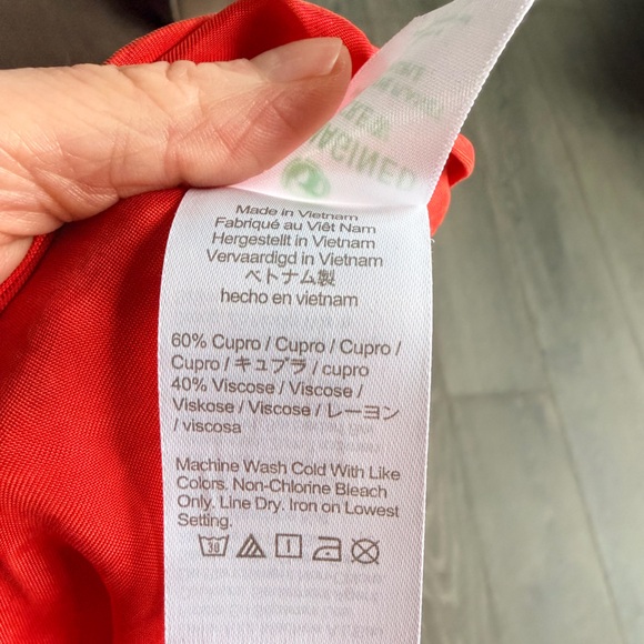 J. Crew Gwyneth Cupro-Blend Slip Dress in Persimmon Size 10 - Picture 6 of 6